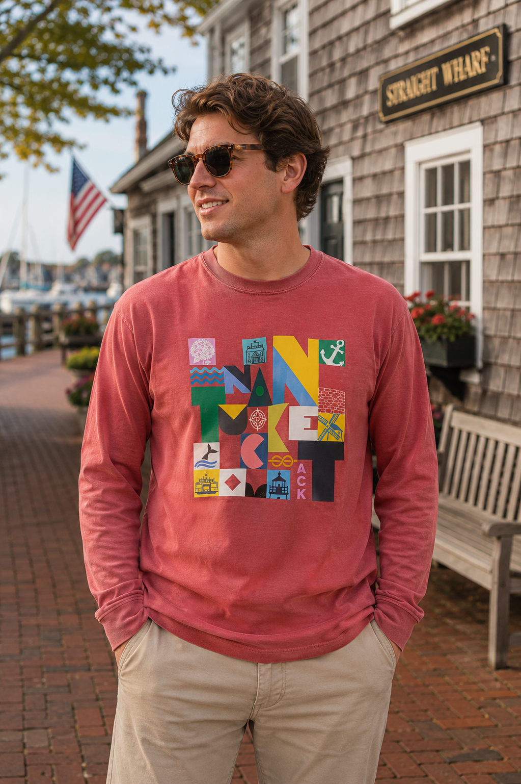 Nantucket Garment-Dyed Long Sleeve Tee