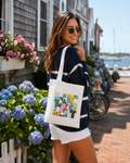 Nantucket White Canvas Tote Bag