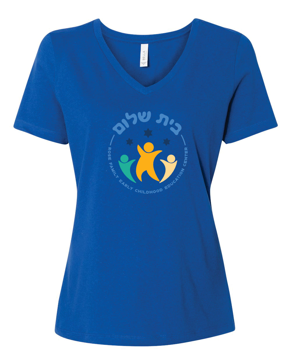 Women's V-Neck T-shirt - Full Front Design