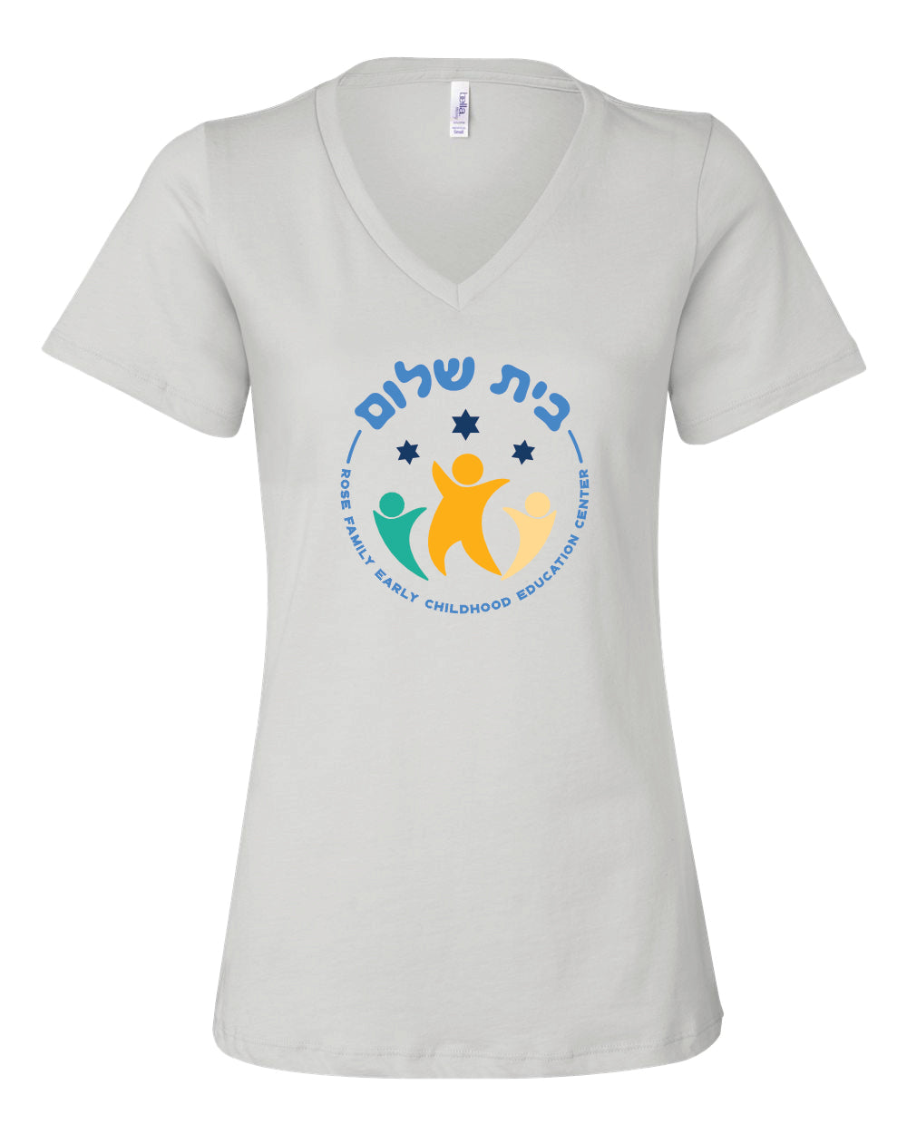 Women's V-Neck T-shirt - Full Front Design