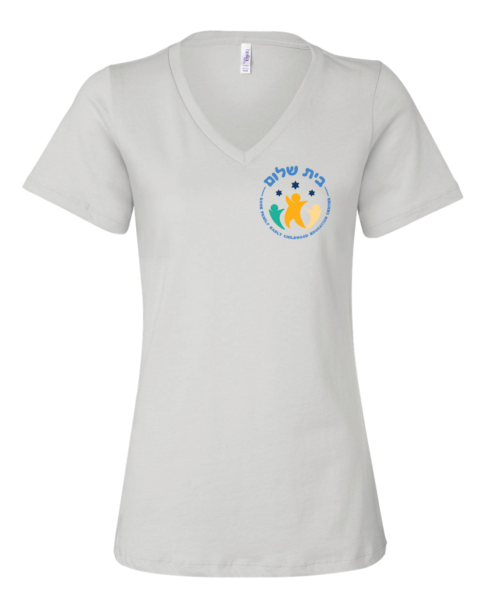 Women's V-Neck T-shirt - Left Chest Design