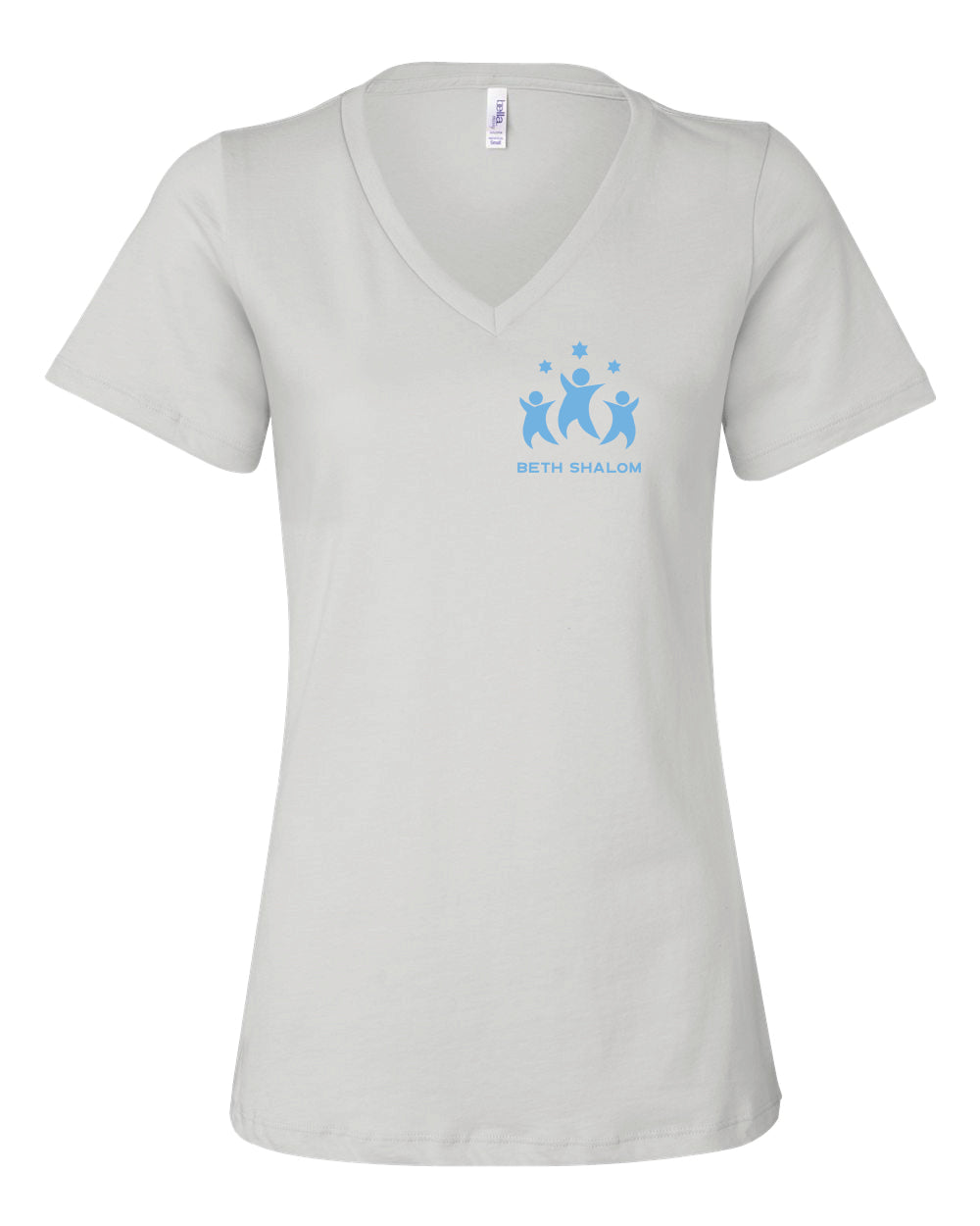 Women's V-Neck T-shirt - Left Chest Design
