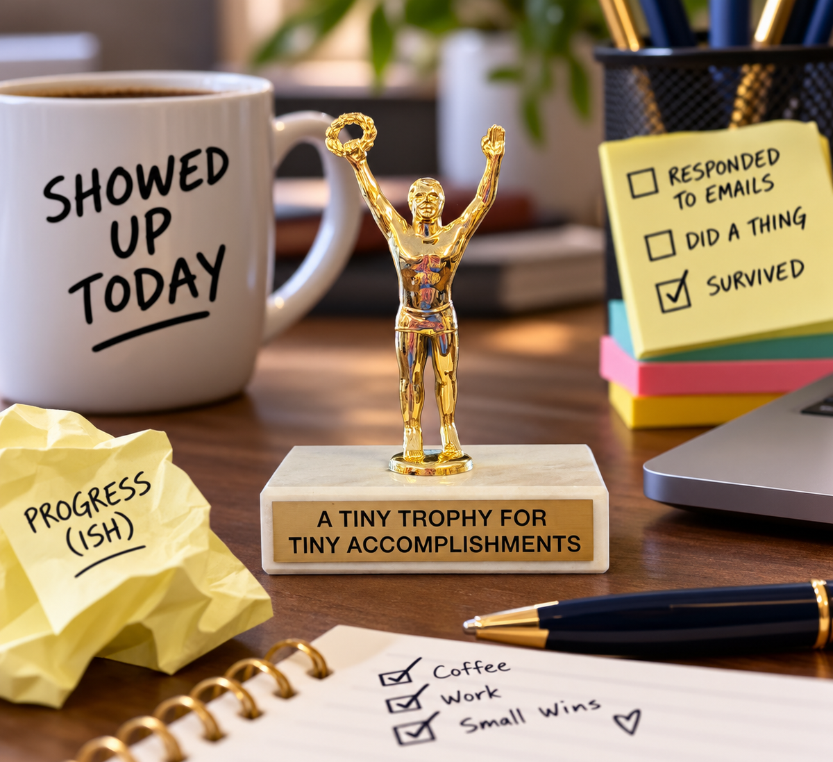 A Tiny Trophy for Tiny Accomplishments